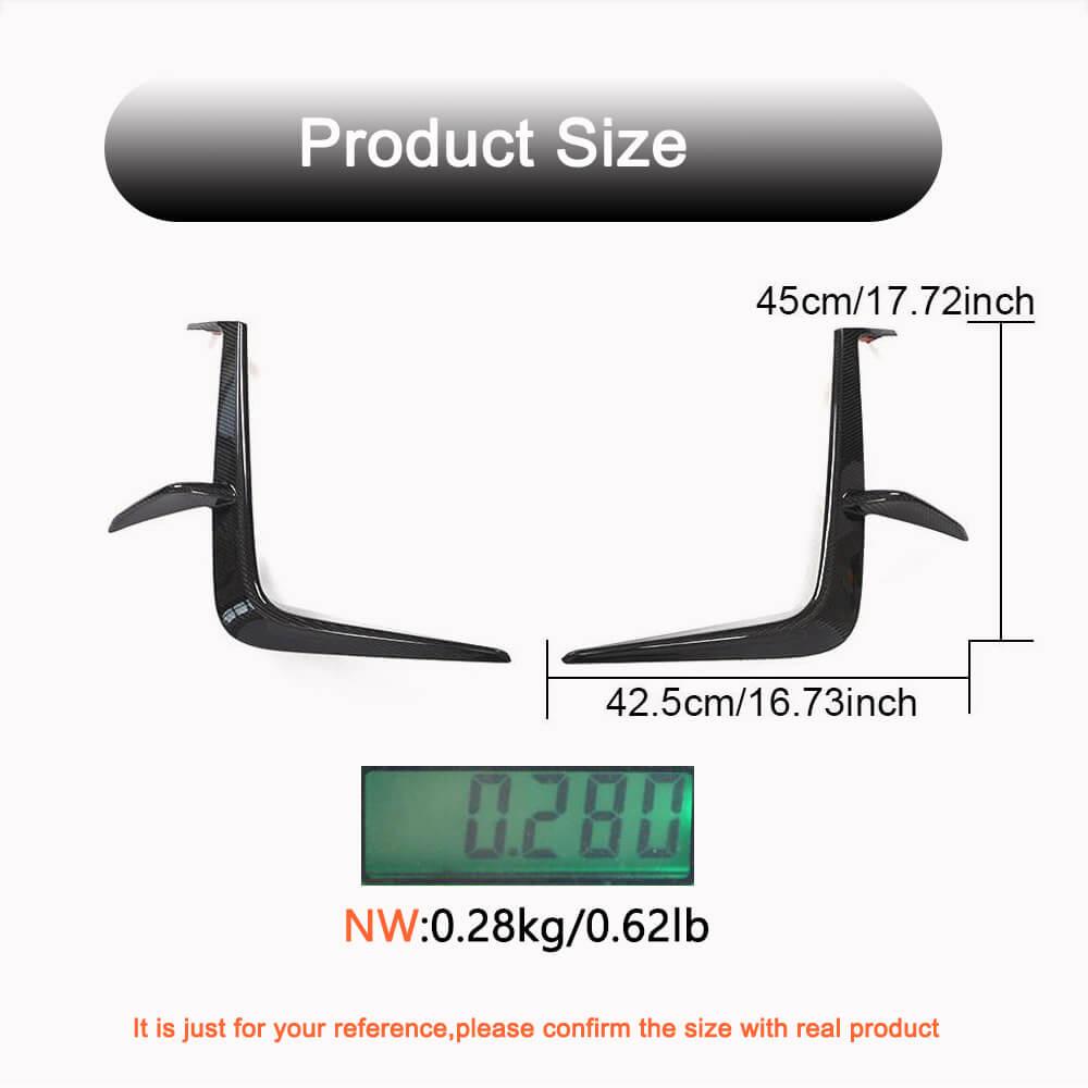 Covers on the front bumper (Carbon) for Subaru BRZ 2021- - image 4