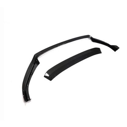 Front Bumper Lip Spoiler V2 (for R/R-Line 2017-2020, Carbon) for Volkswagen Golf 7/E-Golf 2012-2020 - image 4
