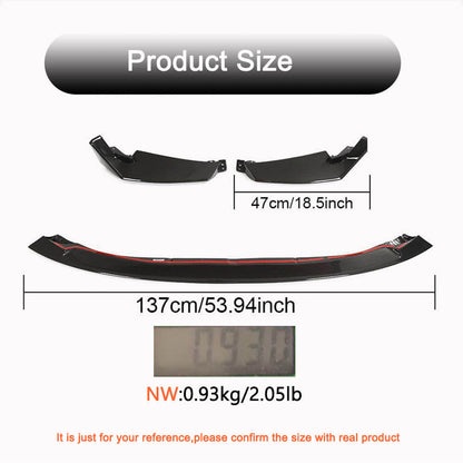 Front Bumper Lip V2 for G80, Carbon for BMW 3 Series G20/21 2018- - image 4