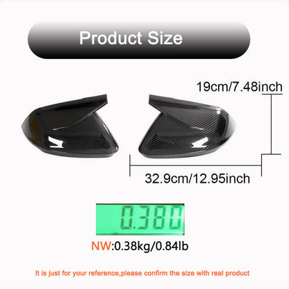 Mirror covers (2018-2023, Carbon, Without Lane Change Assist) for Audi Q8 2018- - image 4
