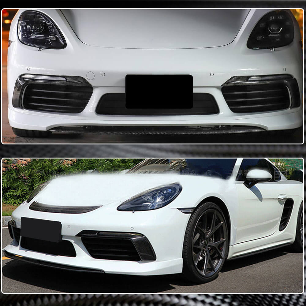 Fog Light Covers (2016-2019, Carbon) for Porsche Boxster/Cayman 982 (718) 2016- - image 4