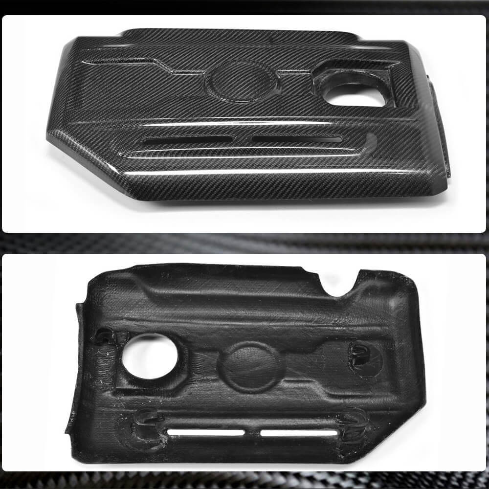 Engine cover (for GTI HB 2010-2013, Carbon) for Volkswagen Golf 6 - image 4