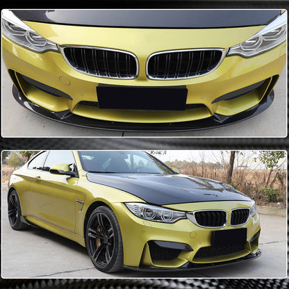 Front Bumper Lip Carbon Fiber V4 (for F82/F83) for BMW 4 series F-32 2012-2020 - image 4