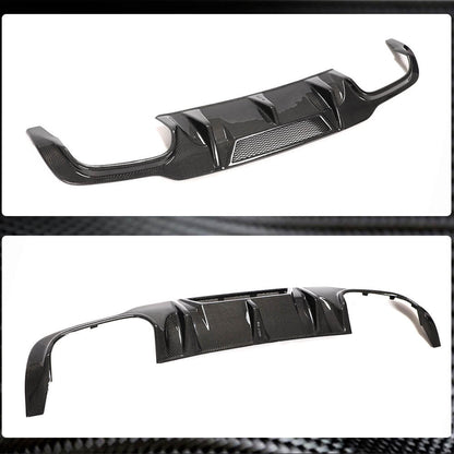 Rear bumper diffuser V4 (for AMG SD/Coupe 2012-2014, Carbon) for Mercedes C-class W204 2007-2015 - image 4