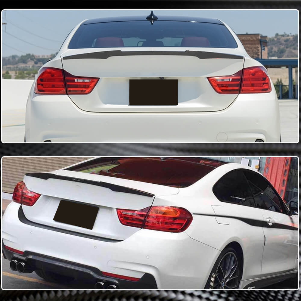 Rear Trunk Spoiler Carbon Fiber V6 (Coupe) for BMW 4 series F-32 2012-2020 - image 4