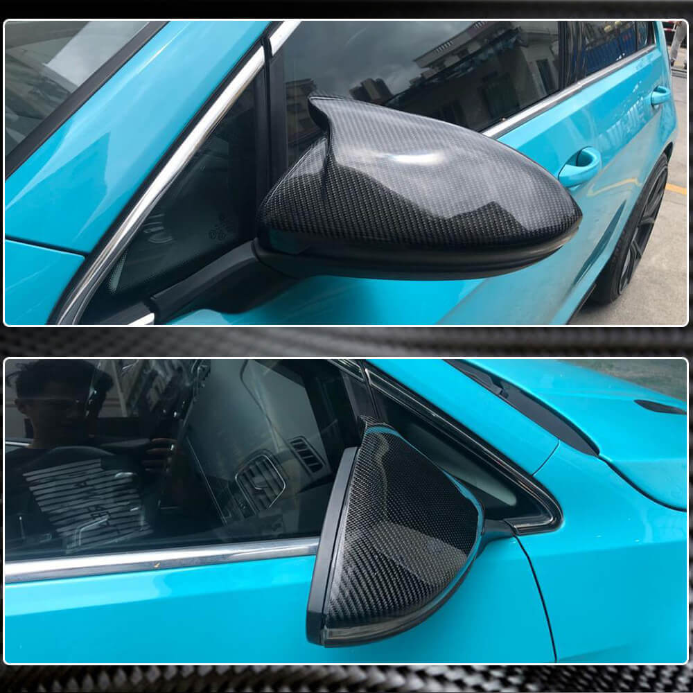 Mirror Covers V1 (Carbon) for Volkswagen Golf 7/E-Golf 2012-2020 - image 4