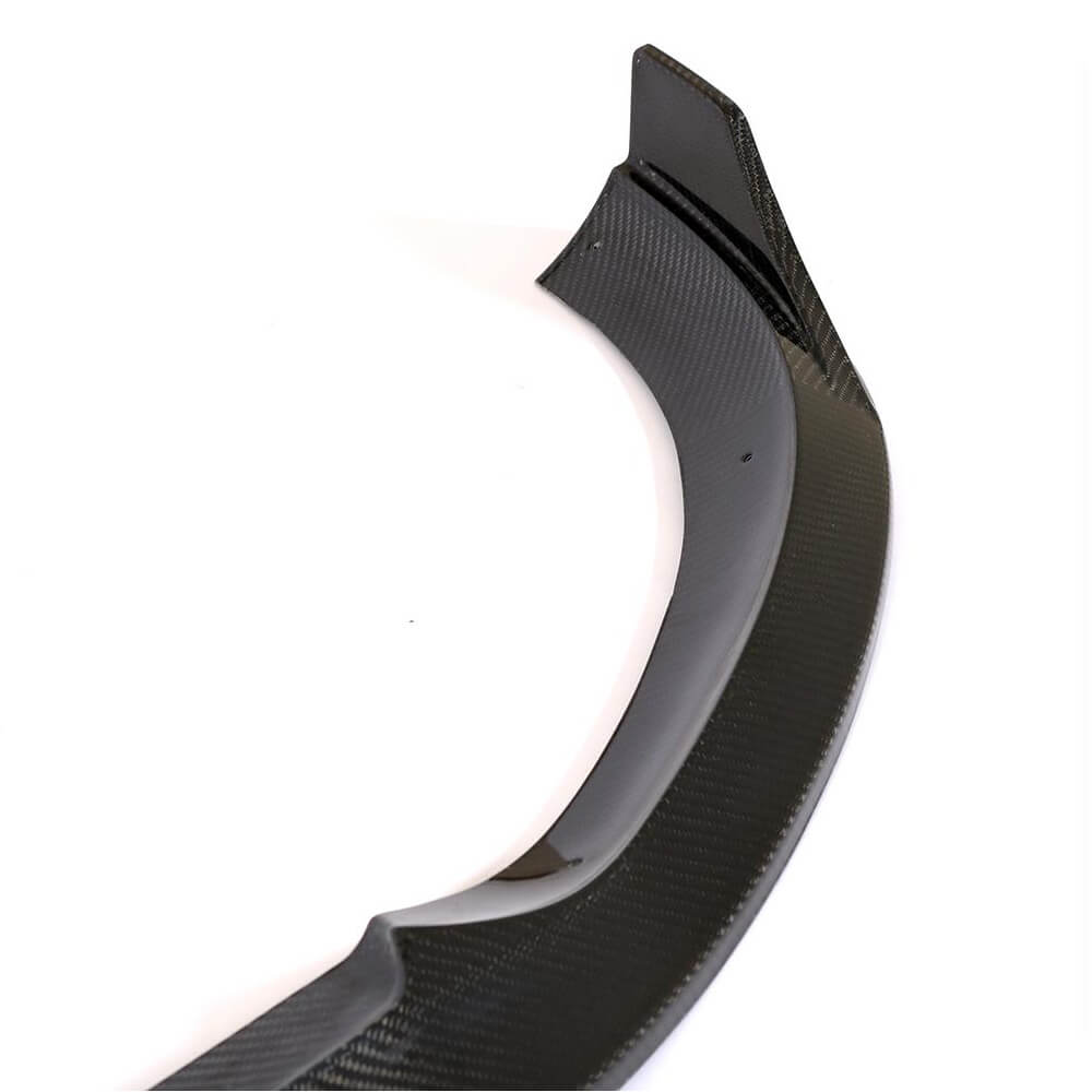 Cover on the front bumper Lip (for Base 2016-2019, Carbon) for Mercedes E-class W213 2016-2023 - image 4