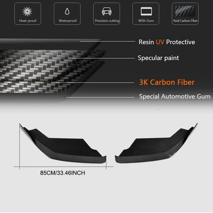 Front Bumper Flaps V1 Carbon for Lamborghini Huracan 2014- - image 4