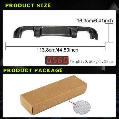 Rear bumper diffuser V2 (for V-Class 2014-2019, Carbon) for Mercedes Vito / V-class W447 2014↗ year - image 4