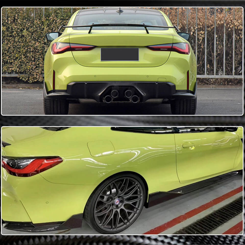 Rear Bumper Splittesr Dry Carbon Fiber V3 (for G82/G83) for BMW 4 series G22/23/26 2020- - image 4