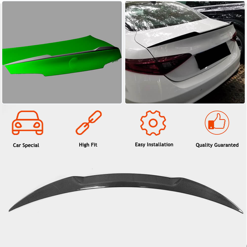 Spoiler V2 (fiberglass) for Alfa Romeo Giulia 2016-2022 - image 6