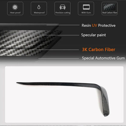 Covers on the front bumper (2021-2024, Carbon) for Zeekr 001 - image 4