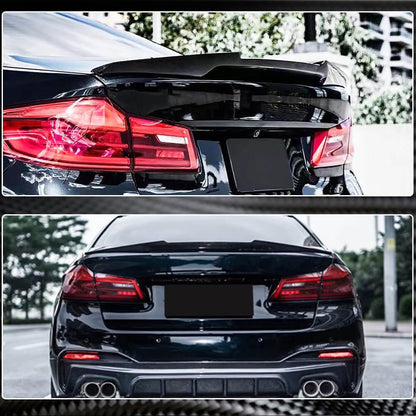 Rear Trunk Spoiler Carbon Fiber V6 (SD) for BMW 5 Series G30/31 2017-2023 - image 4