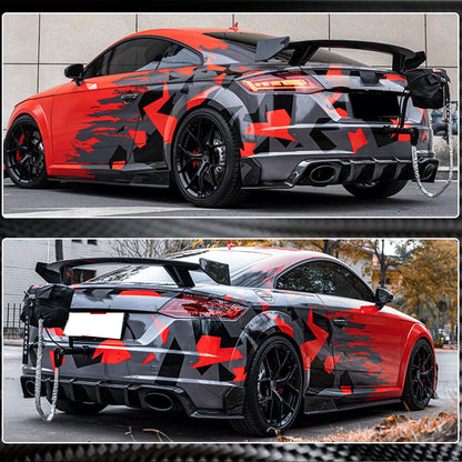 Rear Bumper Flap Extensions (for S-line/TTS/TTRS, 2014-2019, Carbon) for Audi ТТ 2014-2023 - image 4