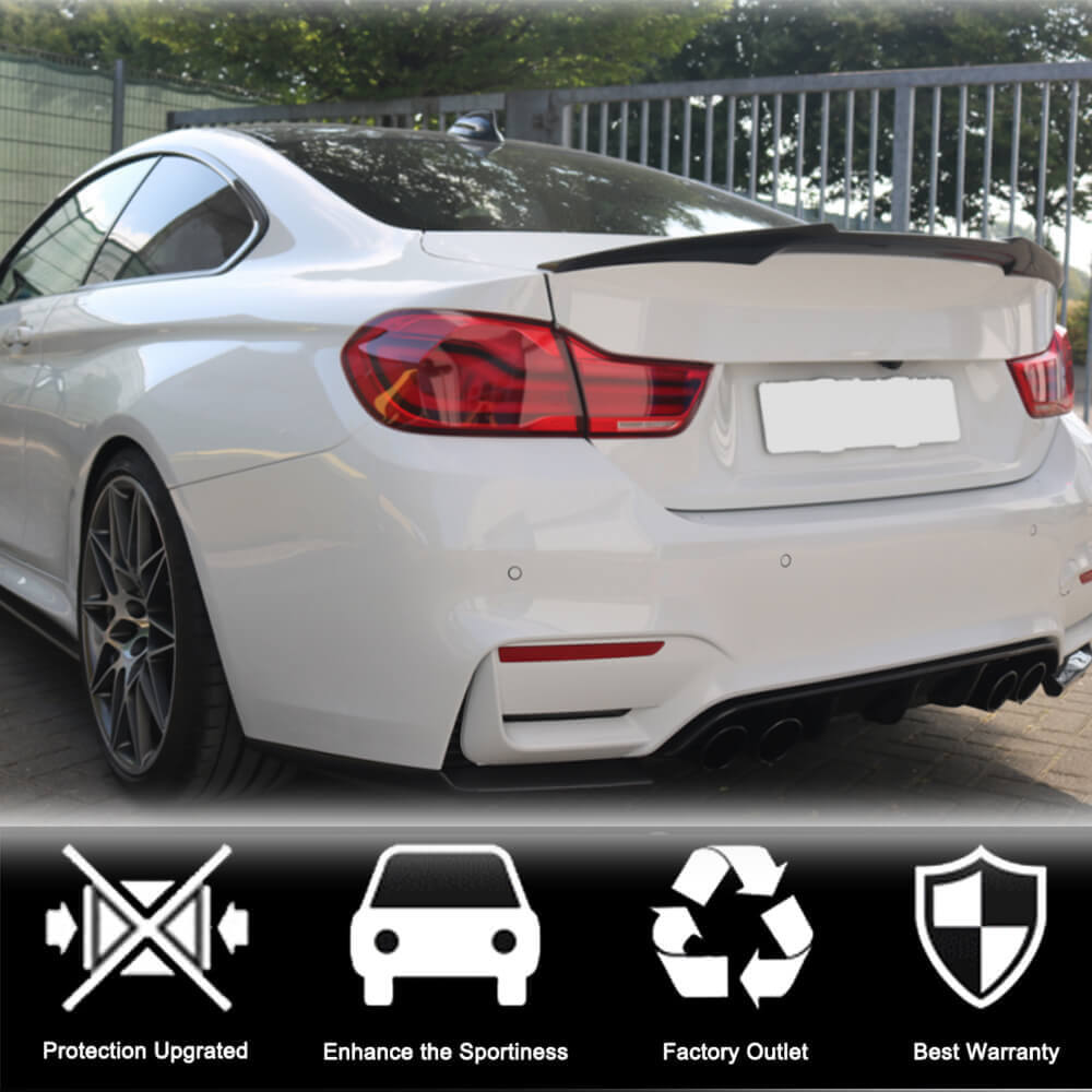 Rear Trunk Spoiler Carbon Fiber V9 (for F82) for BMW 4 series F-32 2012-2020 - image 4
