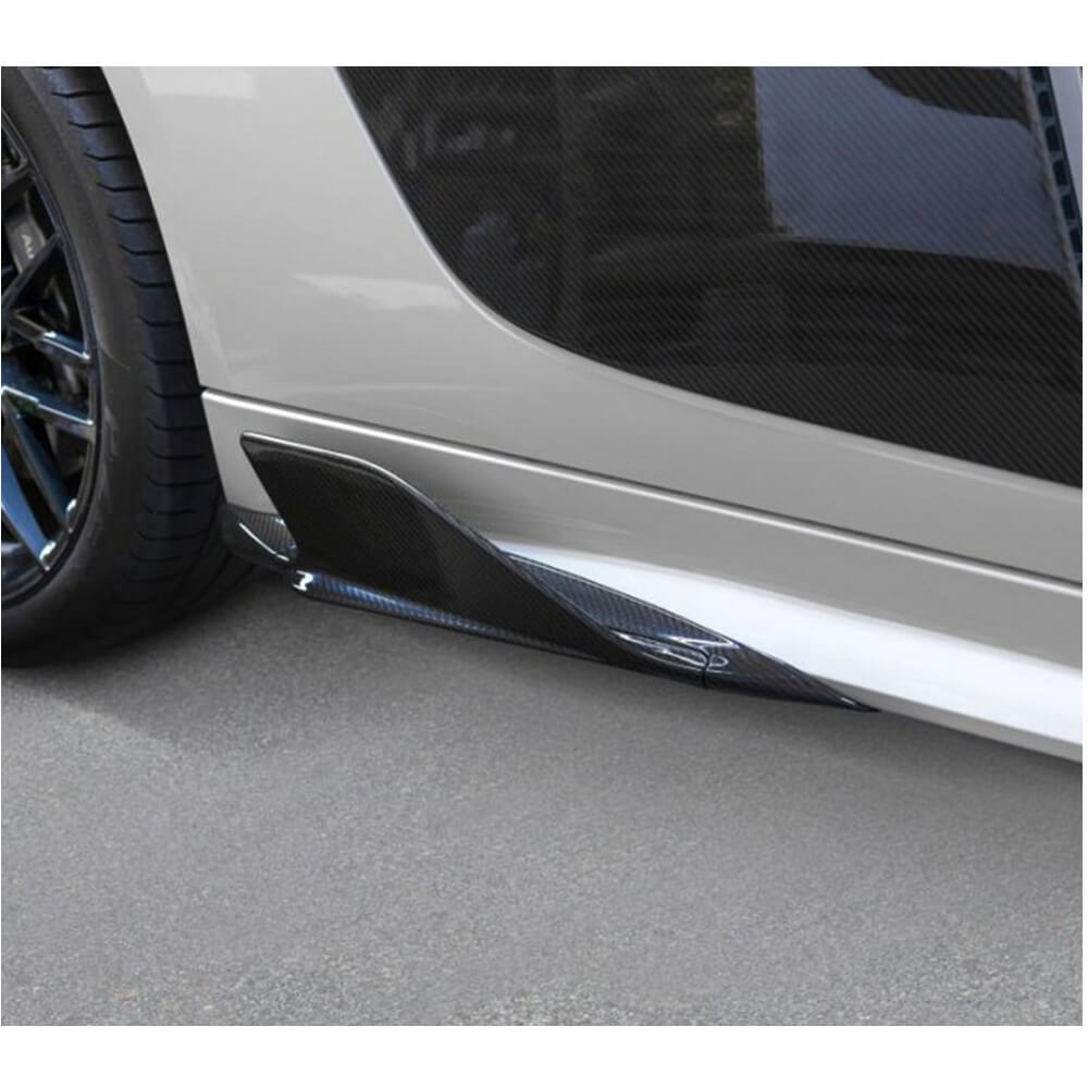 Side Skirts Splitters Carbon Fiber V2 for Audi R8 2015- - image 4
