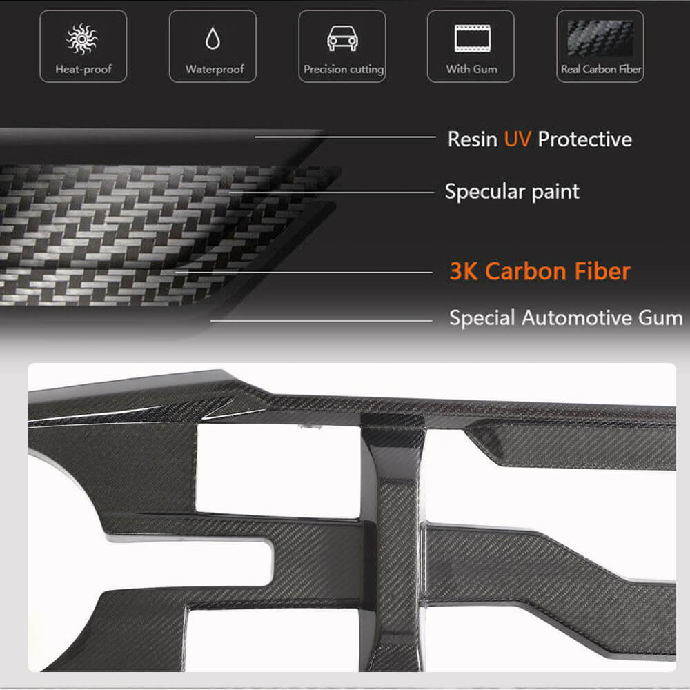 Radiator grille V1 (Carbon) for Ford Bronco - image 4