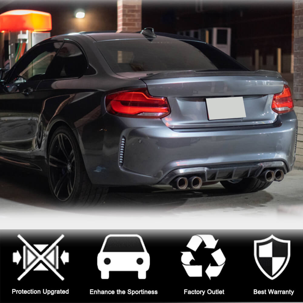 Rear Diffuser V5 for F87 M2/M2C, Carbon for BMW 2 Series F22/F23 2014-2021 - image 4