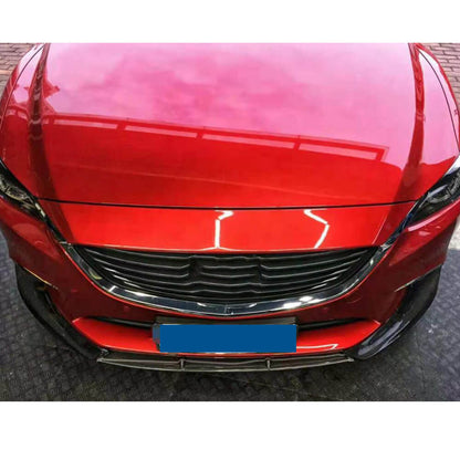Lip V1 front bumper cover (2017-2019, Carbon) for Mazda 6 2012-2024 - image 4