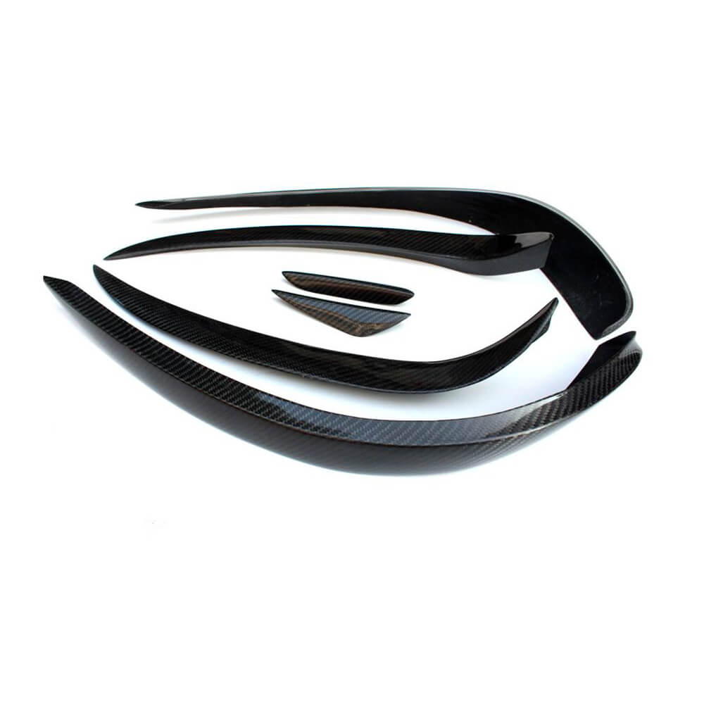 Covers on the front bumper (for AMG-Line 2014-2016, Carbon) for Mercedes E-class coupe C207 2010-2017 - image 4