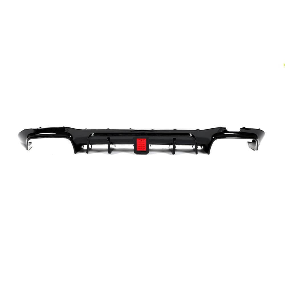 Rear bumper diffuser with V1 nozzles (for AMG/AMG-Line 2016-2019, Carbon) for Mercedes E-class W213 2016-2023 - image 4