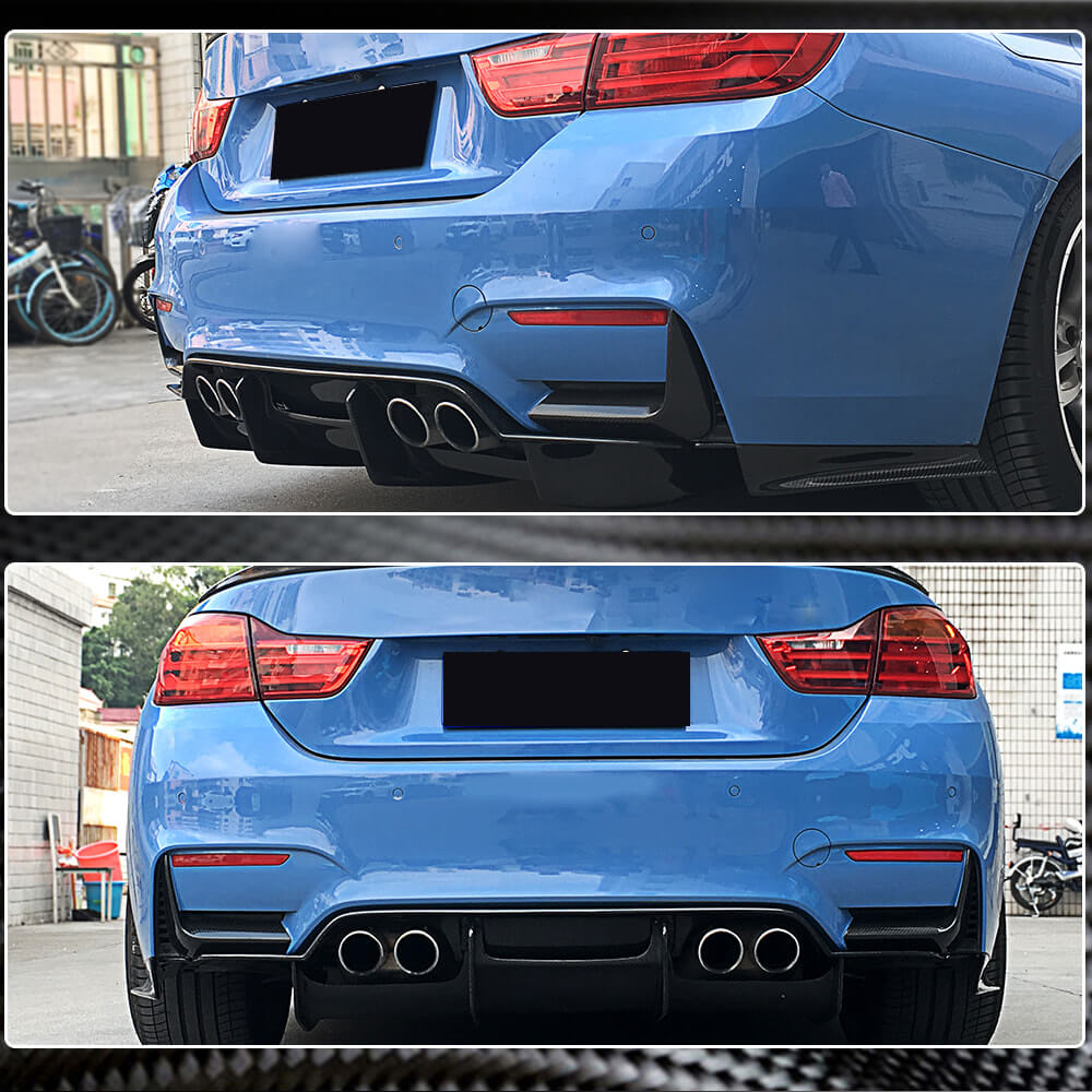 Rear Bumper Splitters FRP V2 (for F82/F83) for BMW 4 series F-32 2012-2020 - image 4