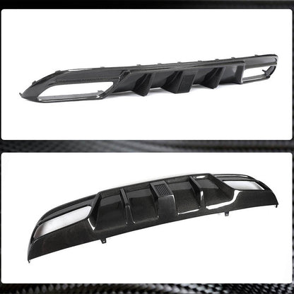 Rear bumper diffuser V3 (for SD C43/C63 AMG 2015-2019, Carbon) for Mercedes C-class W205 2014-2021 - image 4