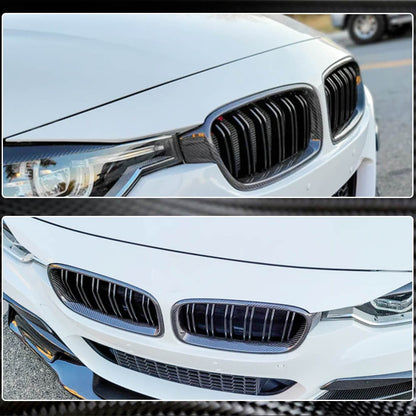 Grilles M-Look V1 (Carbon) for BMW 3 Series F-30/31/34 2012-2019 - image 4