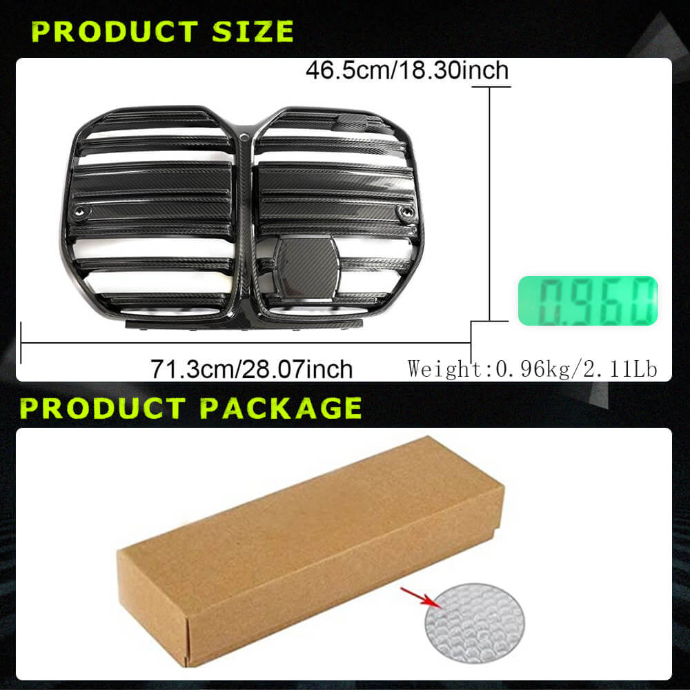 Grille V5 (for G82/G83, Carbon) for BMW 4 Series G22/23/26 2020- - image 4