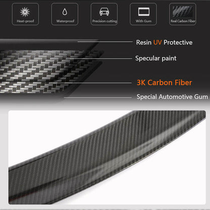 Rear Trunk Spoiler Dry Carbon Fiber V7 (SD) for BMW 3 series F-30/31/34 2012-2019 - image 4