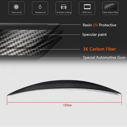 Rear Spoiler (Convertible, 2011-2013, Carbon) for Maserati GranTurismo 2007-2019 - image 4