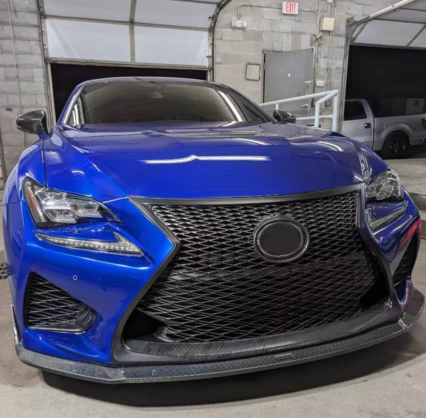 Cover on the front Lip (for RC F 2014-2018, Carbon) for Lexus RC 200t 2014- - image 4