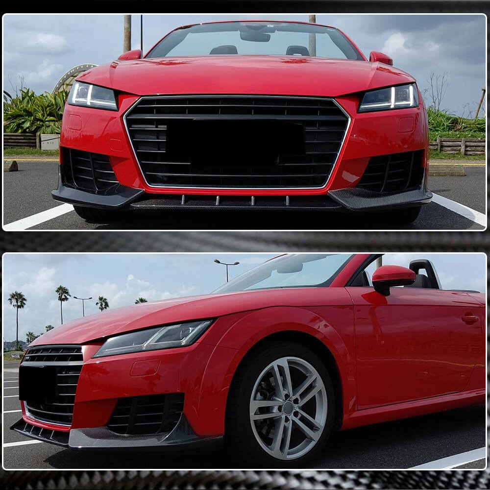 Front bumper lip V2 (for Base, 2014-2019, Carbon) for Audi TT 2014-2023 - image 4