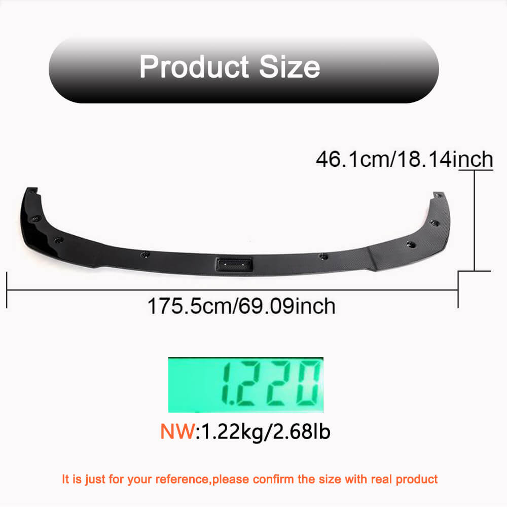 Front Bumper Lip V1 for M-Sport 2022+ Carbon for BMW 3 Series G20/21 2018- - image 4