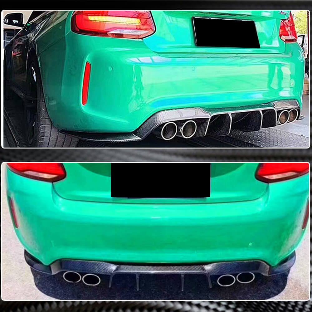 Rear Diffuser V2 for F87 M2/M2C, Carbon for BMW 2 Series F22/F23 2014-2021 - image 4