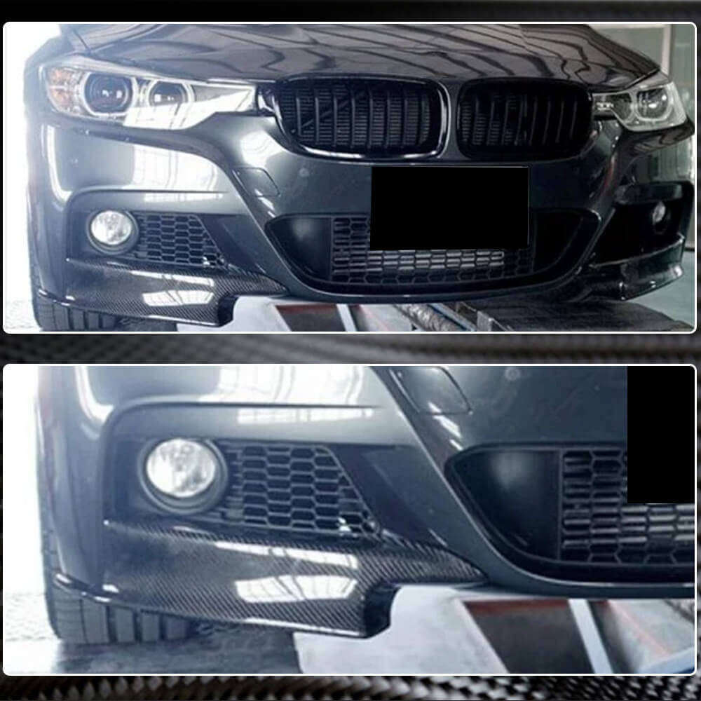 Front Bumper Flap Extensions (for F34 M-Sport, Carbon) for BMW 3 Series F-30/31/34 2012-2019 - image 4
