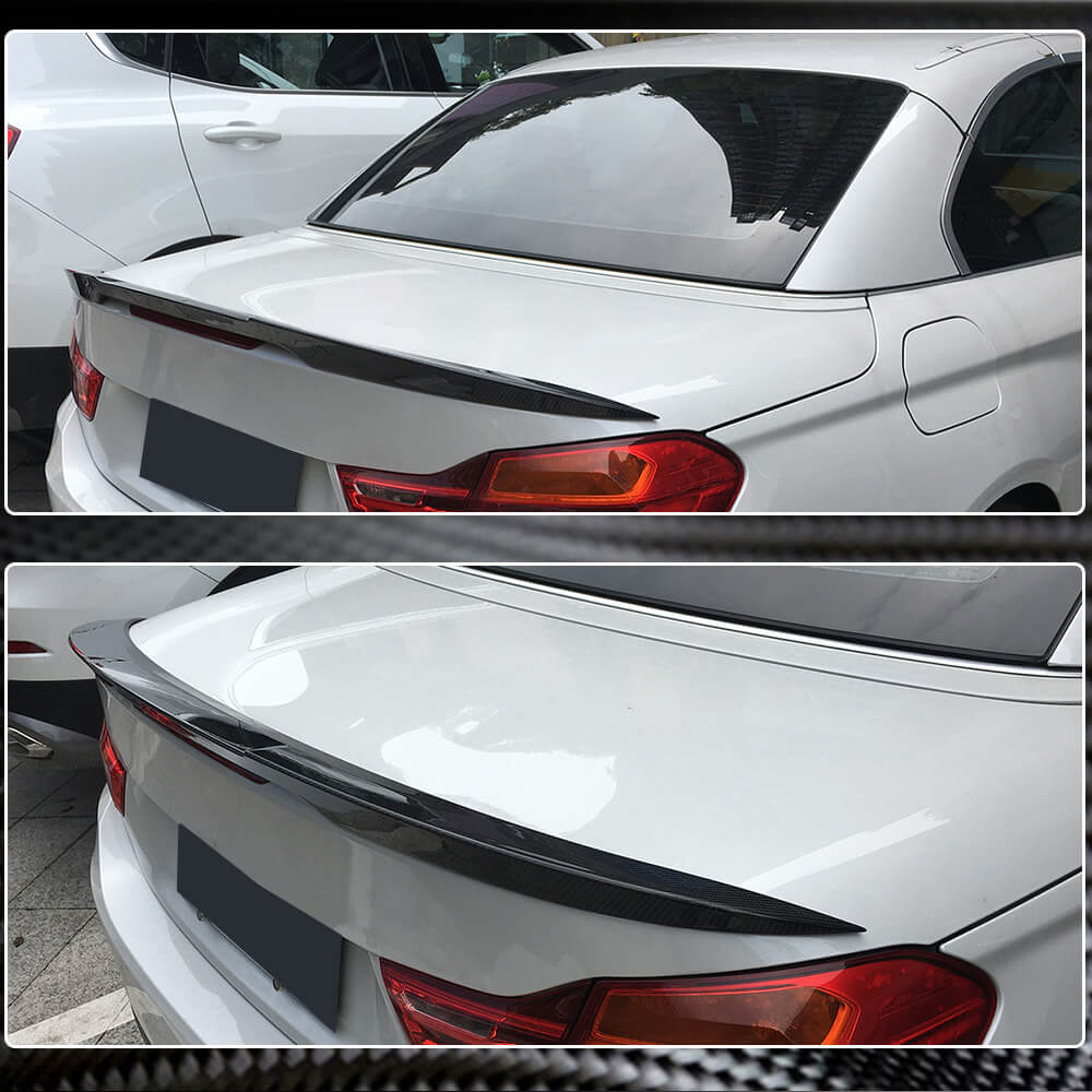 Rear Trunk Spoiler Carbon Fiber V12 (Convertible) for BMW 4 series F-32 2012-2020 - image 4