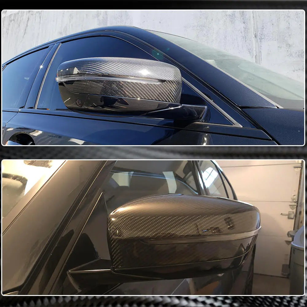 Mirror Covers M-Look V3 (Carbon) for BMW 7 Series G11/G12 2015-2022 - image 4