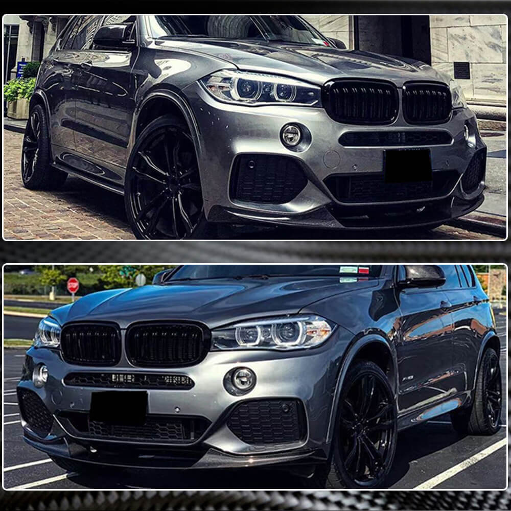 Front Bumper Lip Carbon Fiber (M-Sport) for BMW X5 F-15 2013-2018 - image 4
