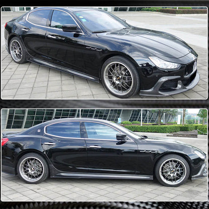 Side Skirts V3 (for Base/S/S Q4/Diesel/250 Diesel, Carbon) for Maserati Ghibli 2013-2023 - image 4