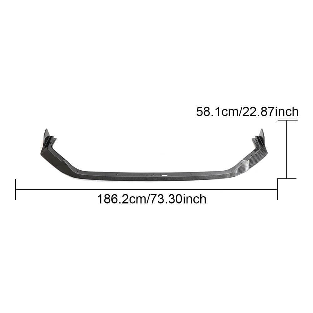 Cover on the front bumper Lip V3 (Carbon) for Honda Civic HB 2021↗ year - image 4