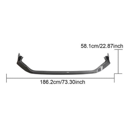 Cover on the front bumper Lip V3 (Carbon) for Honda Civic HB 2021↗ year - image 4