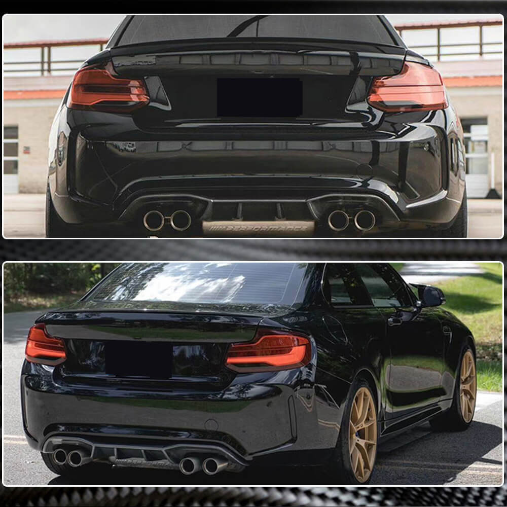 Rear Bumper Diffuser Carbon Fiber V6 (for F87) for BMW 2 Series F22/23 2014-2021 - image 4