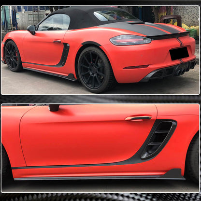 Side Skirts V1 (2016-2019, Carbon) for Porsche Boxster/Cayman 982 (718) 2016- - image 4