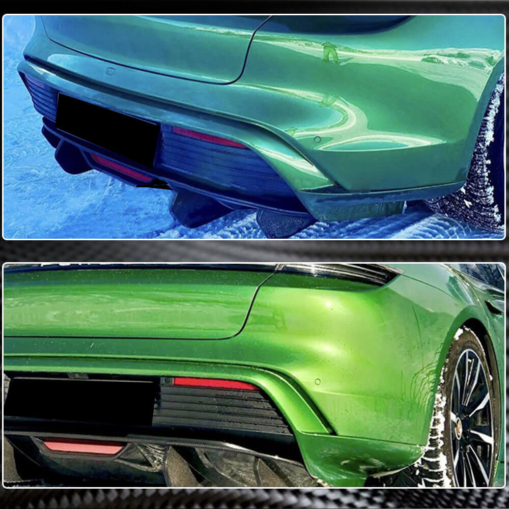 Rear bumper diffuser (for 2019-2024 Base SD, Carbon) for Porsche Taycan - image 4