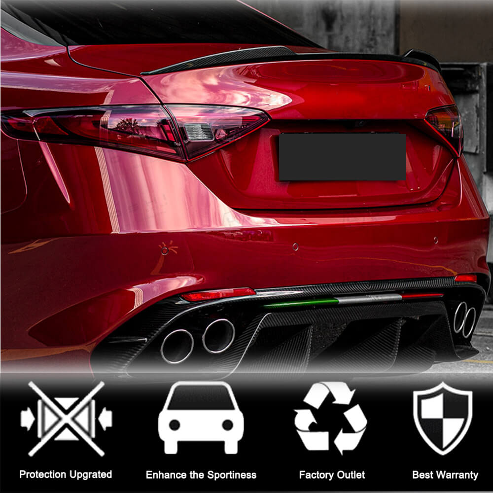 Spoiler V5 (Dry Carbon) for Alfa Romeo Giulia 2016-2022 - image 4