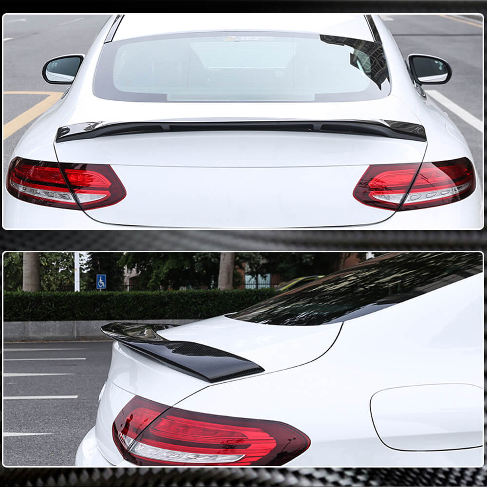 Spoiler V1 Coupe 2015-2019 Carbon for Mercedes C-сlass W205 2014-2021 - image 4