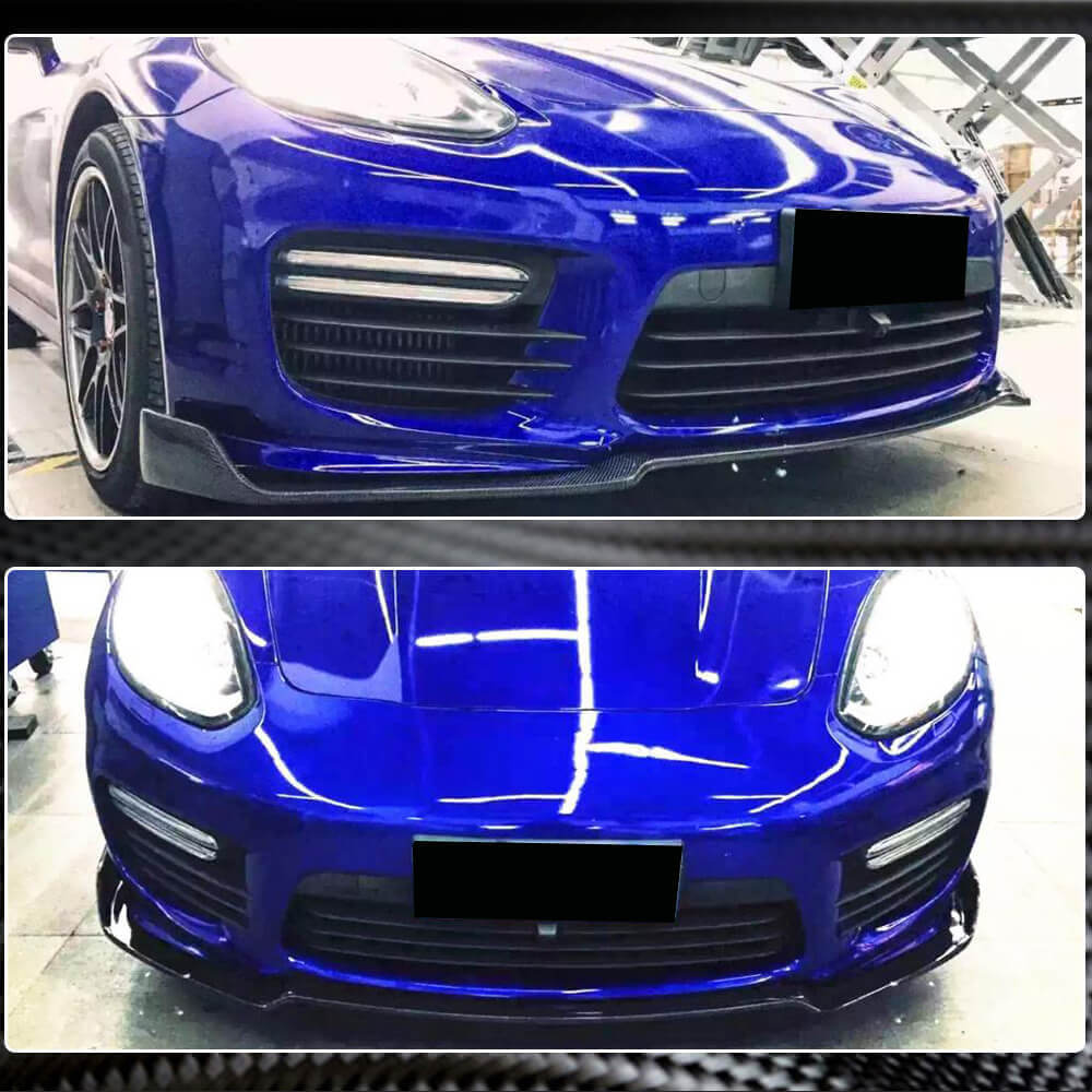 Front Bumper Lip V2 (for Turbo/Turbo S/GTS) for Porsche Panamera 2009-2016 - image 4