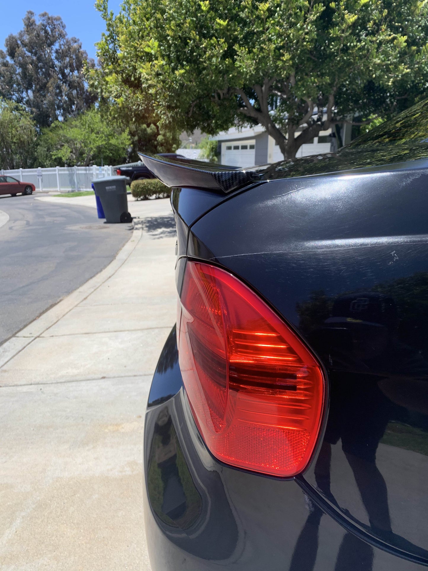 Rear Trunk Spoiler Carbon Fiber V3 (SD) for BMW 3 series E-90/91/92/93 2005-2011 - image 4