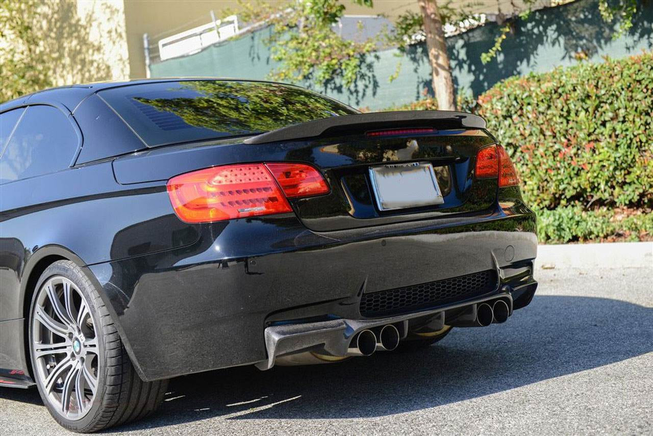 Rear Bumper Diffuser Carbon Fiber V3 (for E92/E93 M3) for BMW 3 series E-90/91/92/93 2005-2011 - image 4